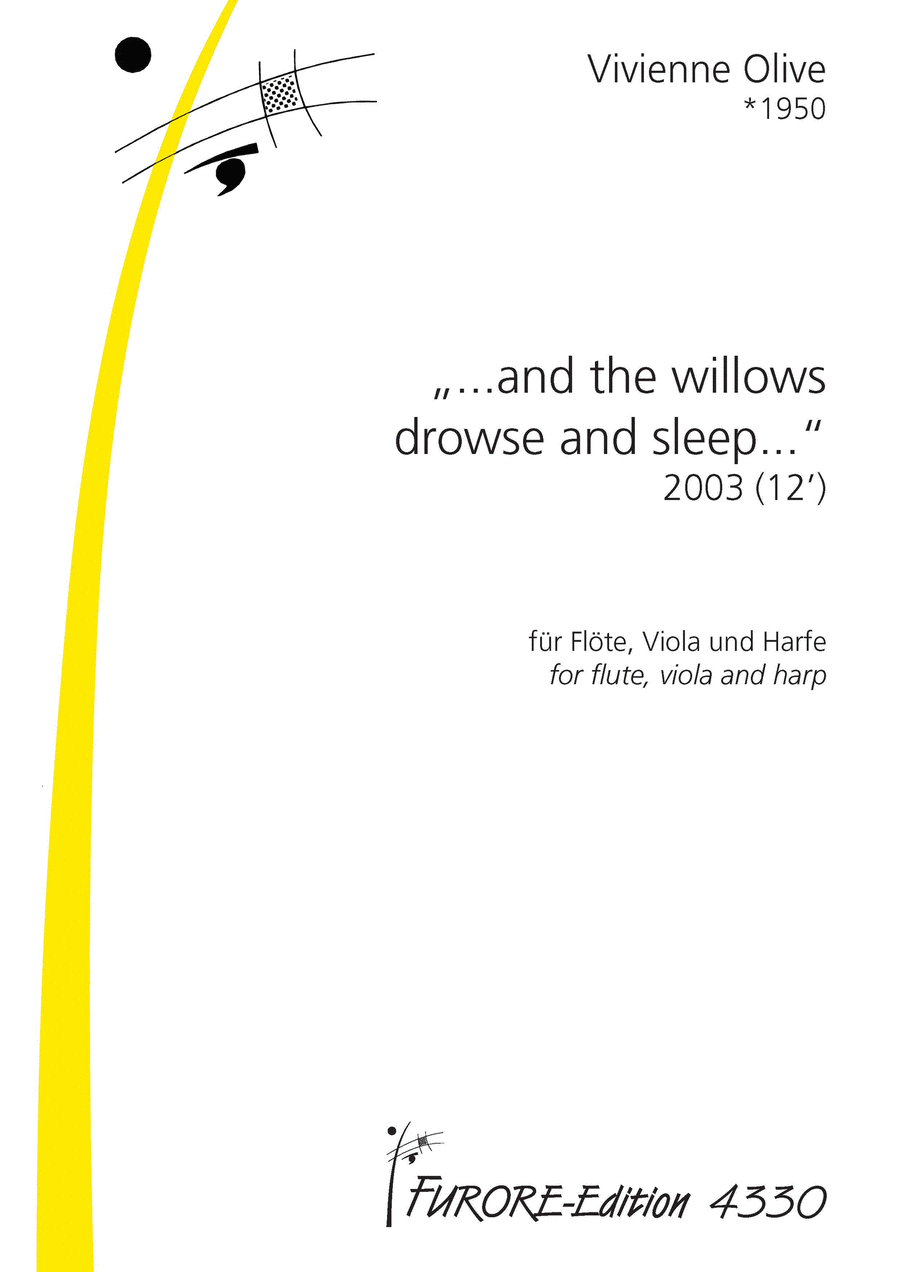 ...and the willows drowse and sleep... Flute scores gallery preview page 1