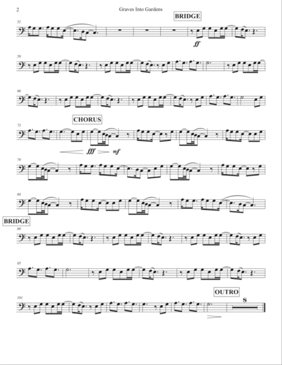 Graves Into Gardens Graves Into Gardens Piano scores gallery preview page 3