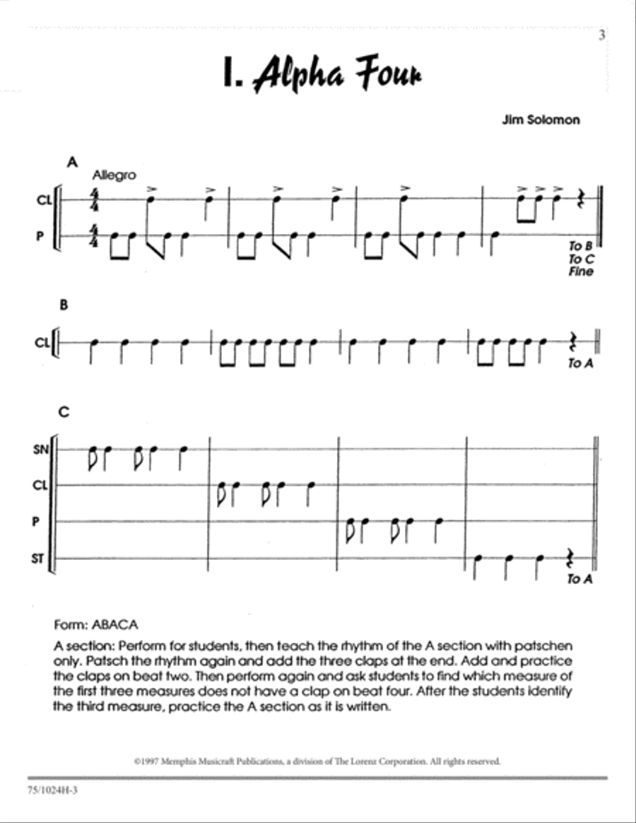 The Orff Anthology The Orff Anthology Classroom Materials scores gallery preview page 3
