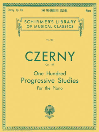 Book cover for 100 Progressive Studies without Octaves, Op. 139