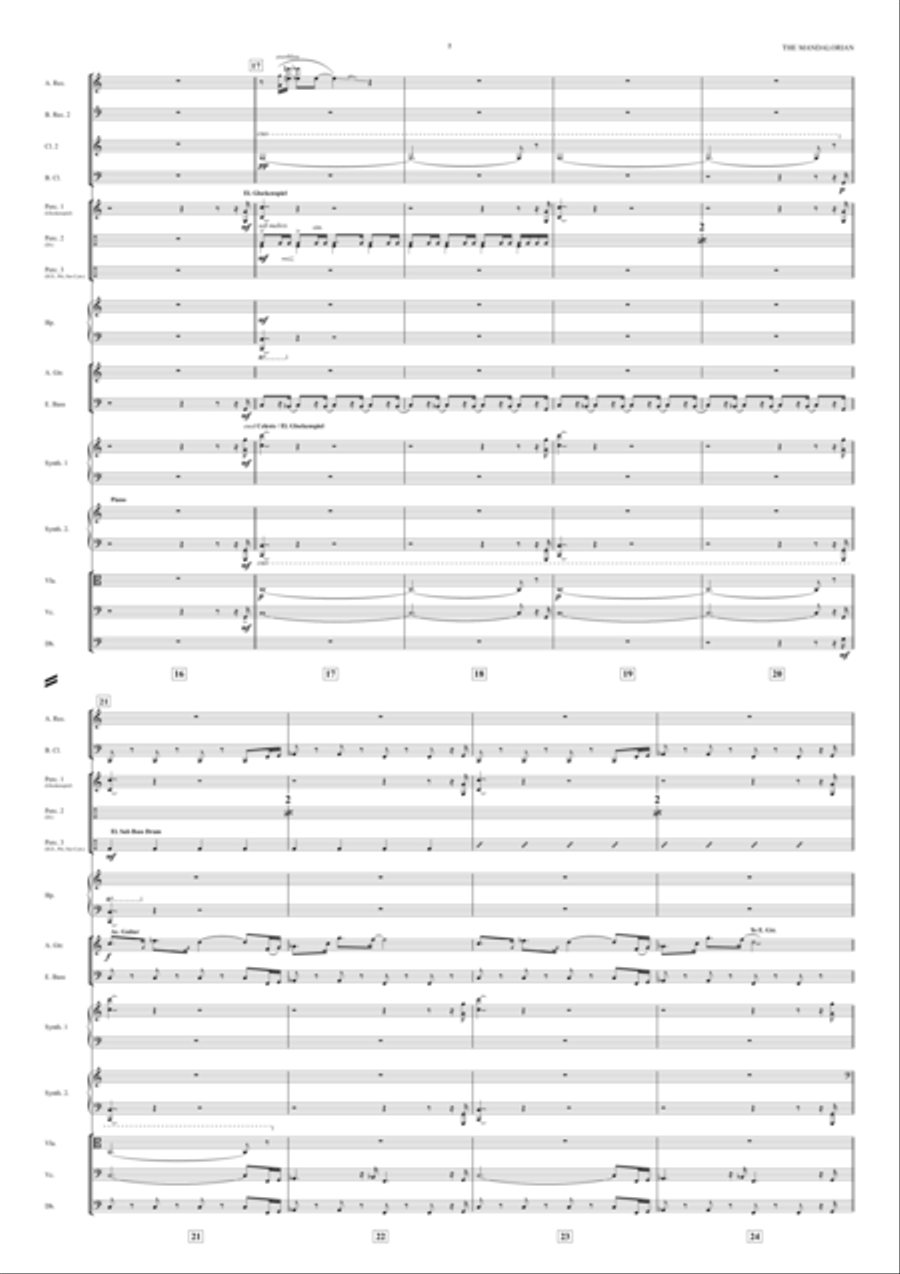 The Mandalorian (orchestral Version) Full Orchestra scores gallery preview page 2
