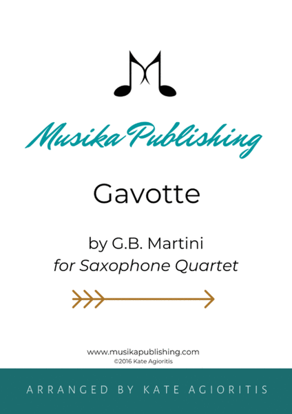 Gavotte - for Saxophone Quartet image number null