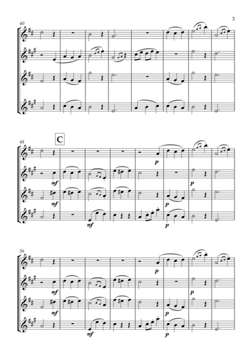 German Dance in C - Saxophone Quartet image number null