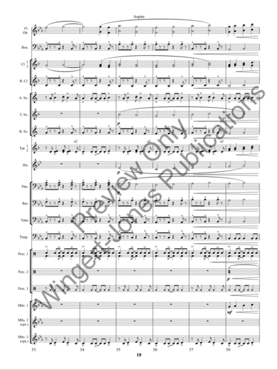 Aspire Concert Band scores gallery preview page 14