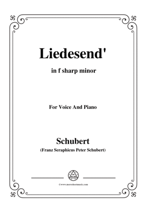 Schubert-Liedesend’,in f sharp minor,for Voice and Piano