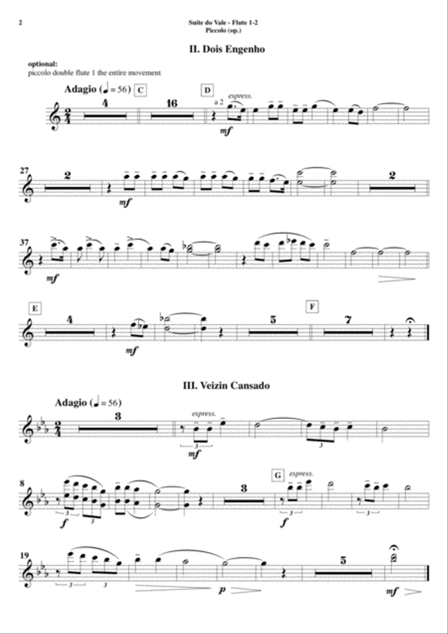 Suite do Vale - Set of Parts Concert Band scores gallery preview page 2