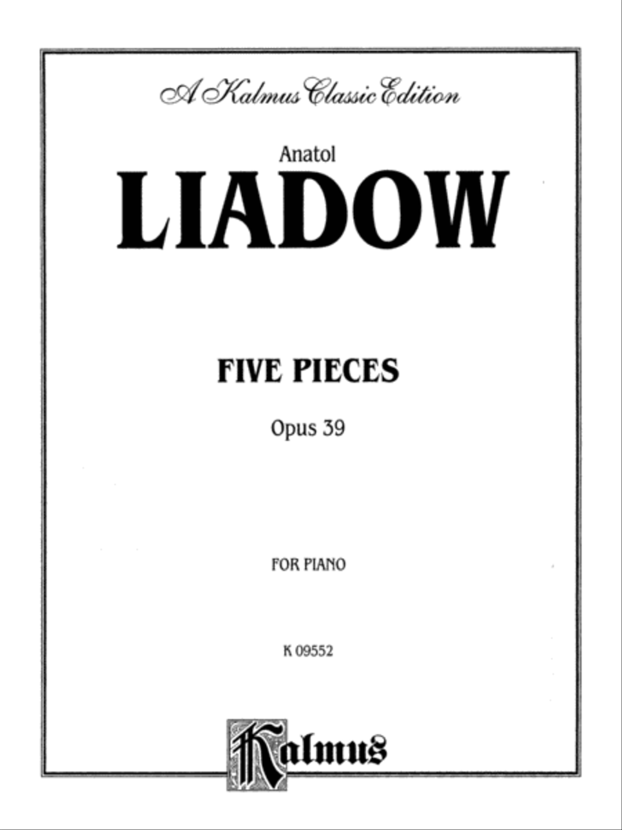 Five Pieces, Op. 39