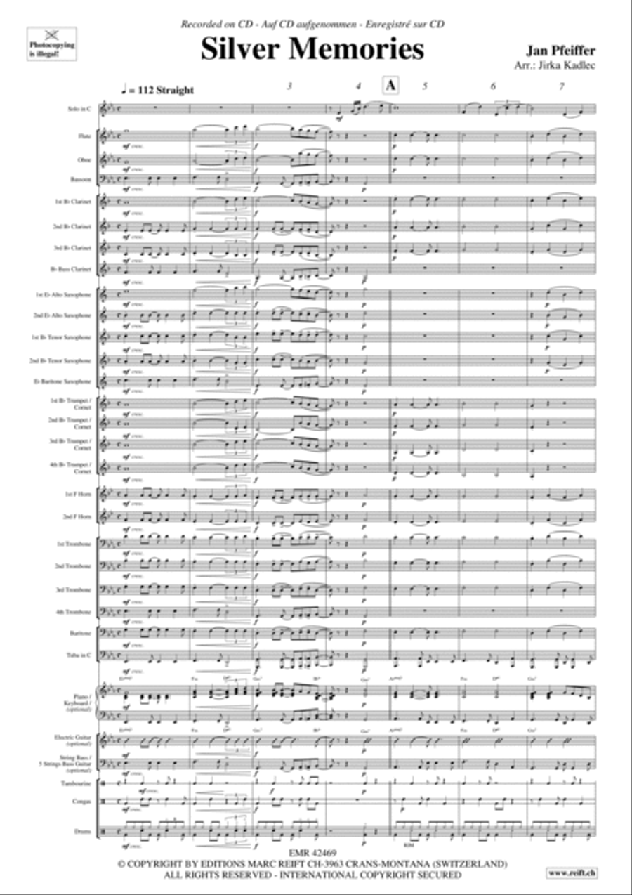 Silver Memories Silver Memories Concert Band scores gallery preview page 5