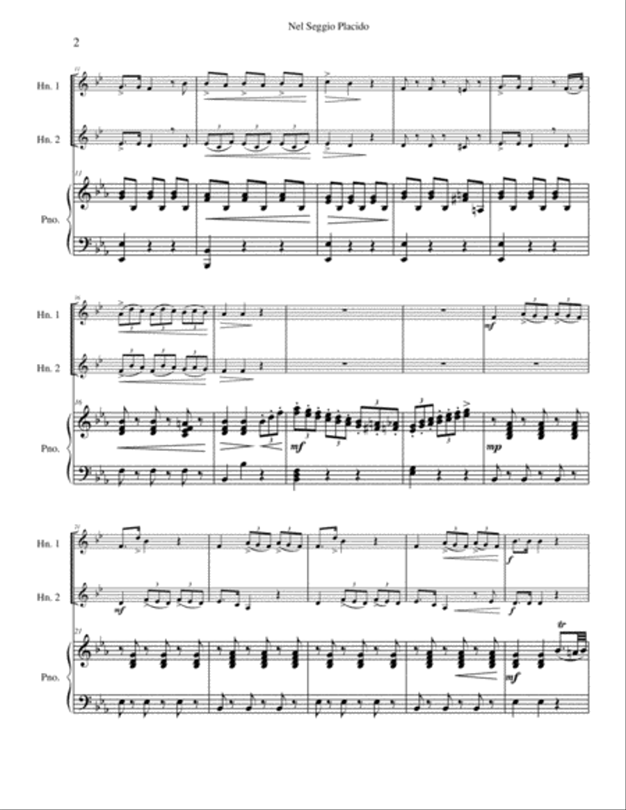 Nel Seggio Placido Brass Ensemble scores gallery preview page 2