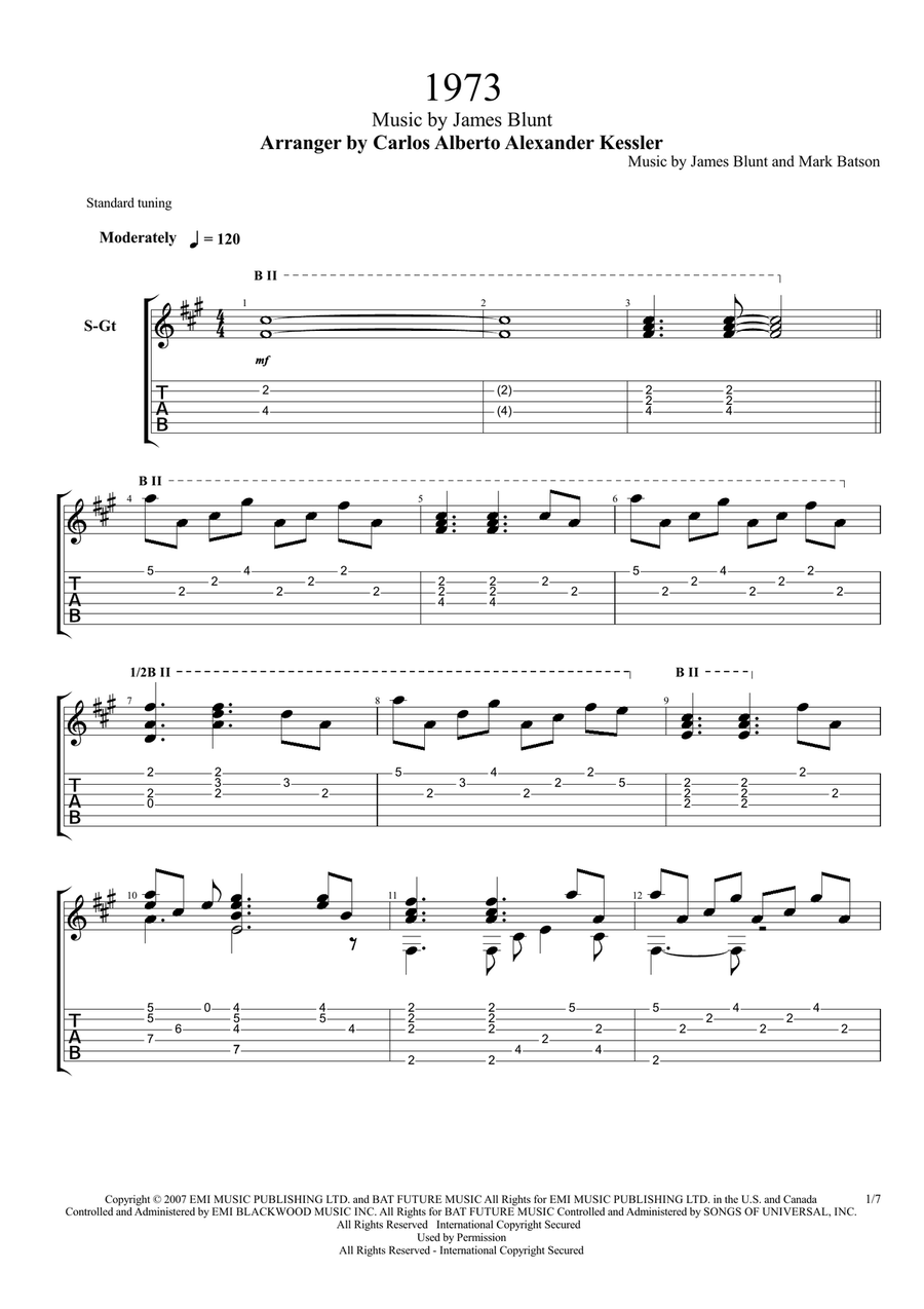 1973 Acoustic Guitar scores gallery preview page 2