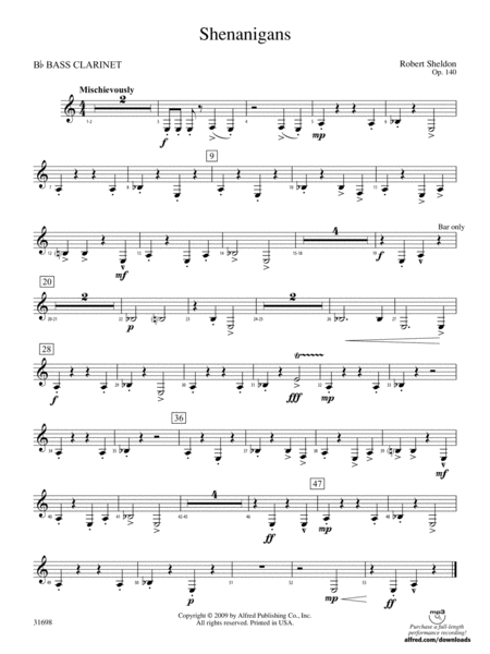 Shenanigans: B-flat Bass Clarinet