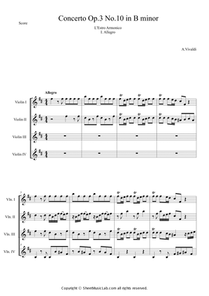 Concerto Op.3 No.10 in B minor I. Allegro