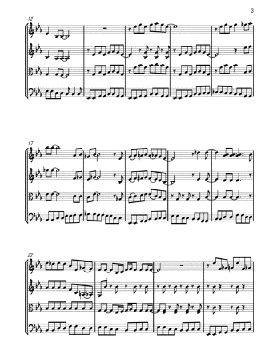Bad Penny Blues Bad Penny Blues String Quartet scores gallery preview page 2