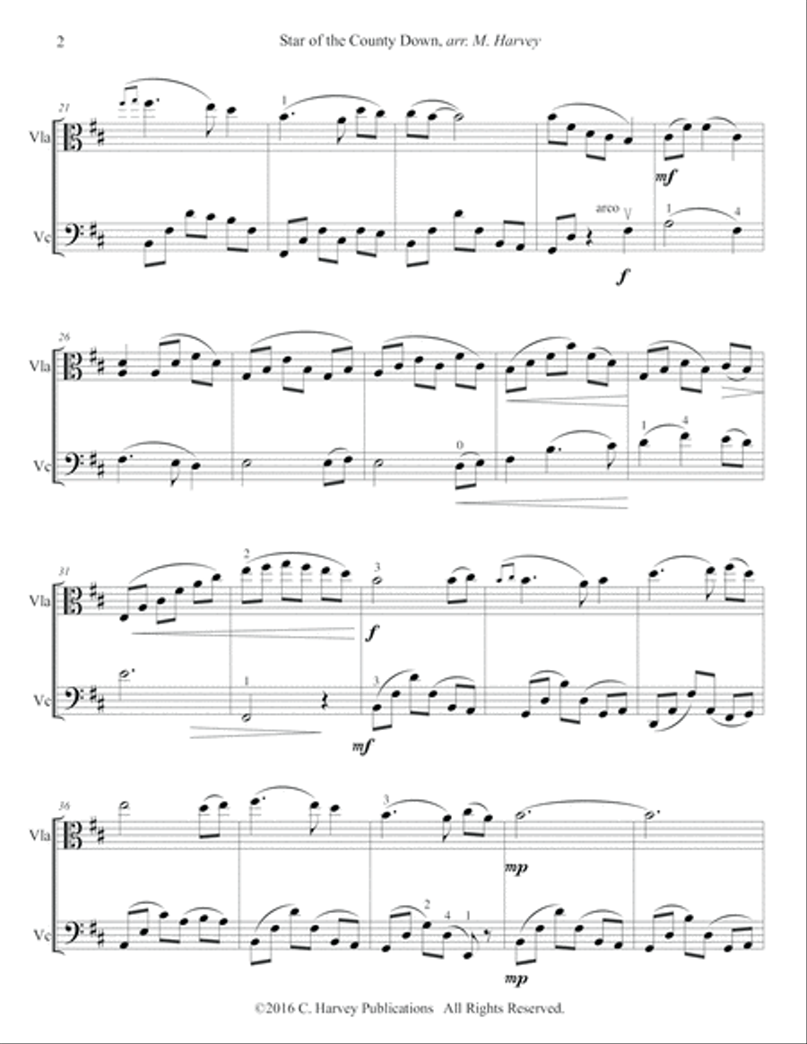 Star of the County Down Star of the County Down String Duet scores gallery preview page 4