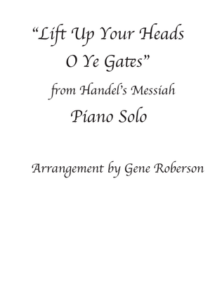 Book cover for Lift Up Ye Gates from Messiah Piano Solo