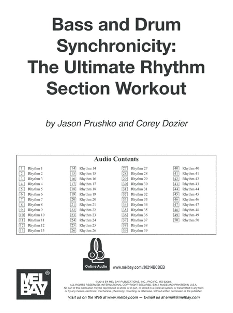 Drum and Bass Synchronicity: The Ultimate Rhythm Section Workout Bass Guitar scores gallery preview page 2