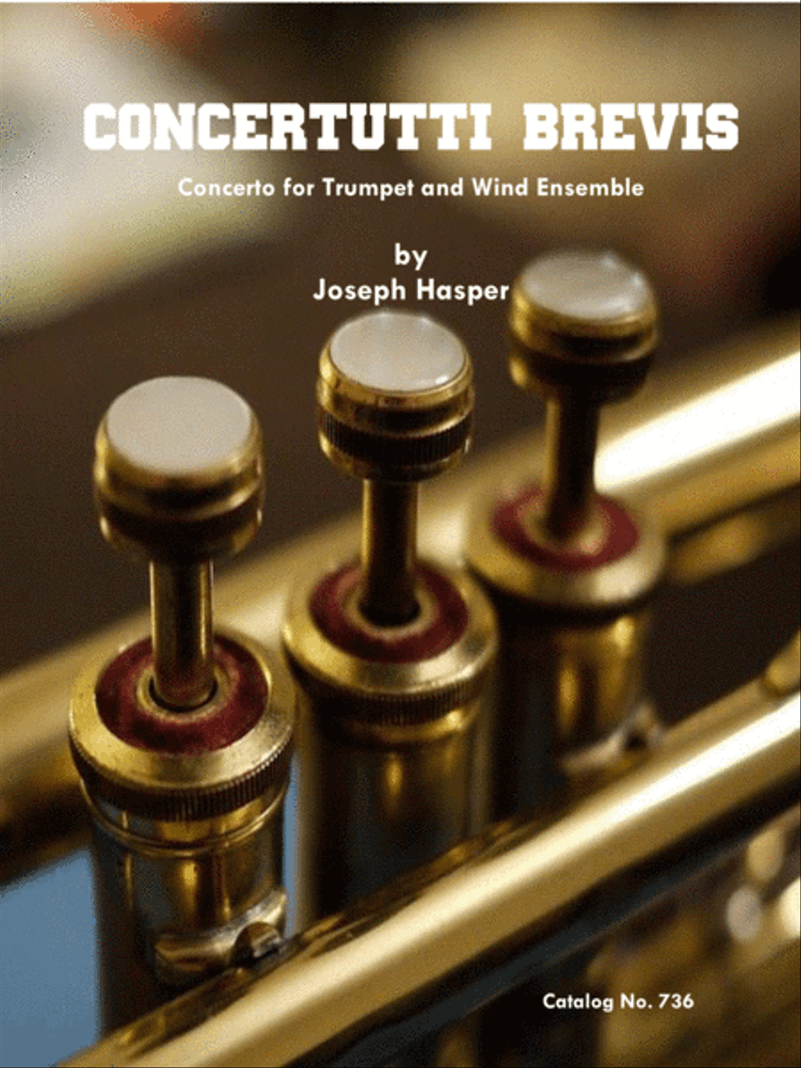 Concertutti Brevis (concerto for trumpet and wind ensemble) Concert Band scores gallery preview page 1