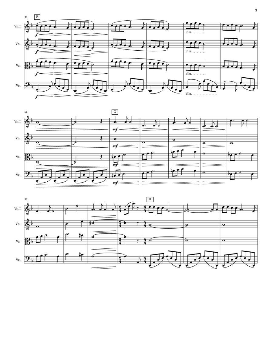 Walking In The Air Walking In The Air String Quartet scores gallery preview page 3