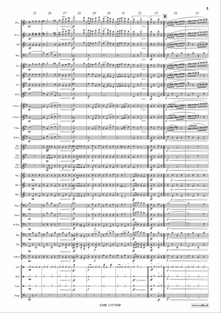 Bullets and Bayonets Concert Band scores gallery preview page 5