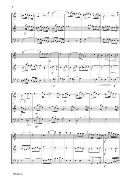 GLUCK TRIO SONATA IN Bb Wq 53 for 2 clarinets & bassoon or cello