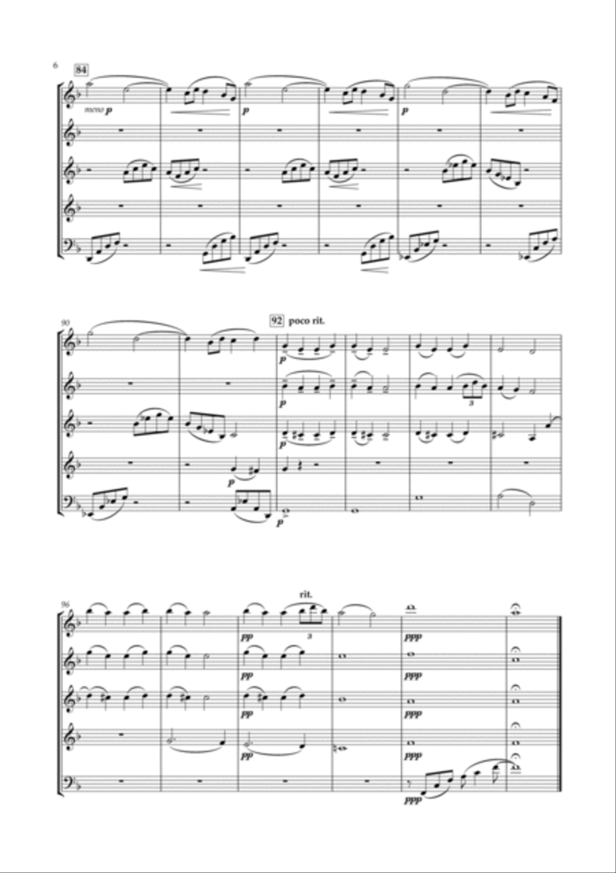 Reverie for Wind Quintet Woodwind Quintet scores gallery preview page 6