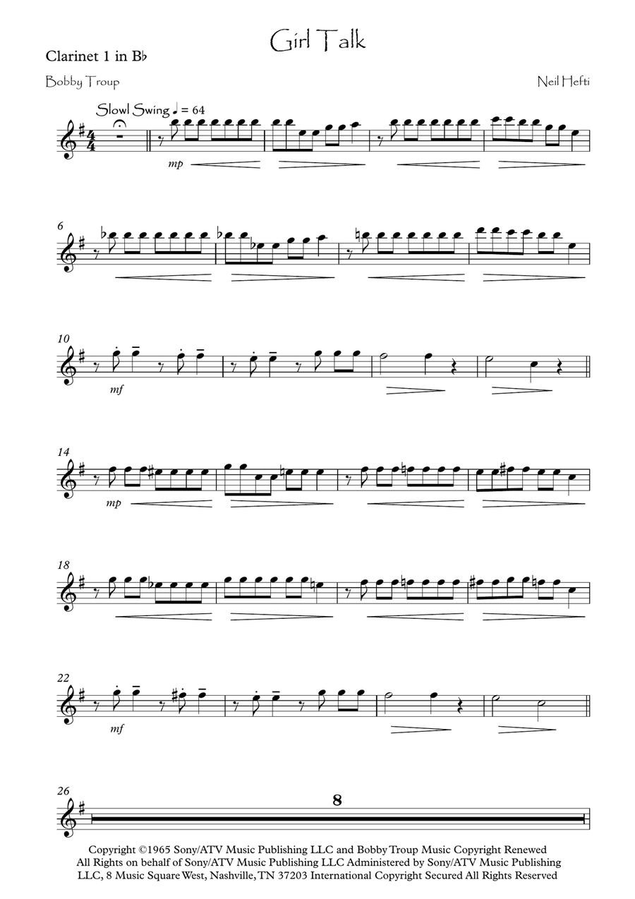Girl Talk Girl Talk Clarinet Quartet scores gallery preview page 5