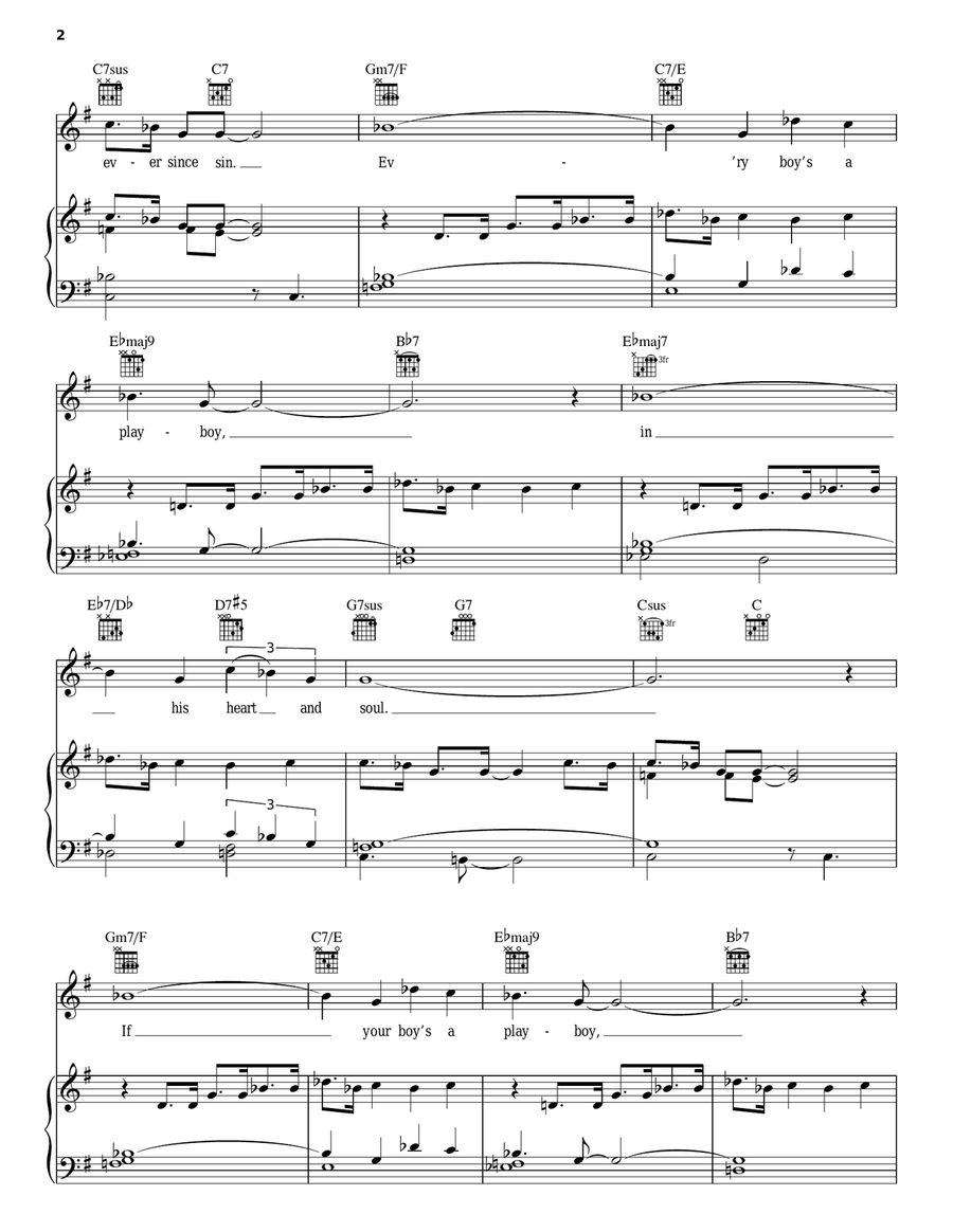 Playboy's Theme Guitar scores gallery preview page 2