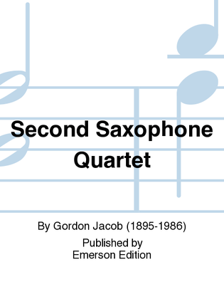 Book cover for Second Saxophone Quartet