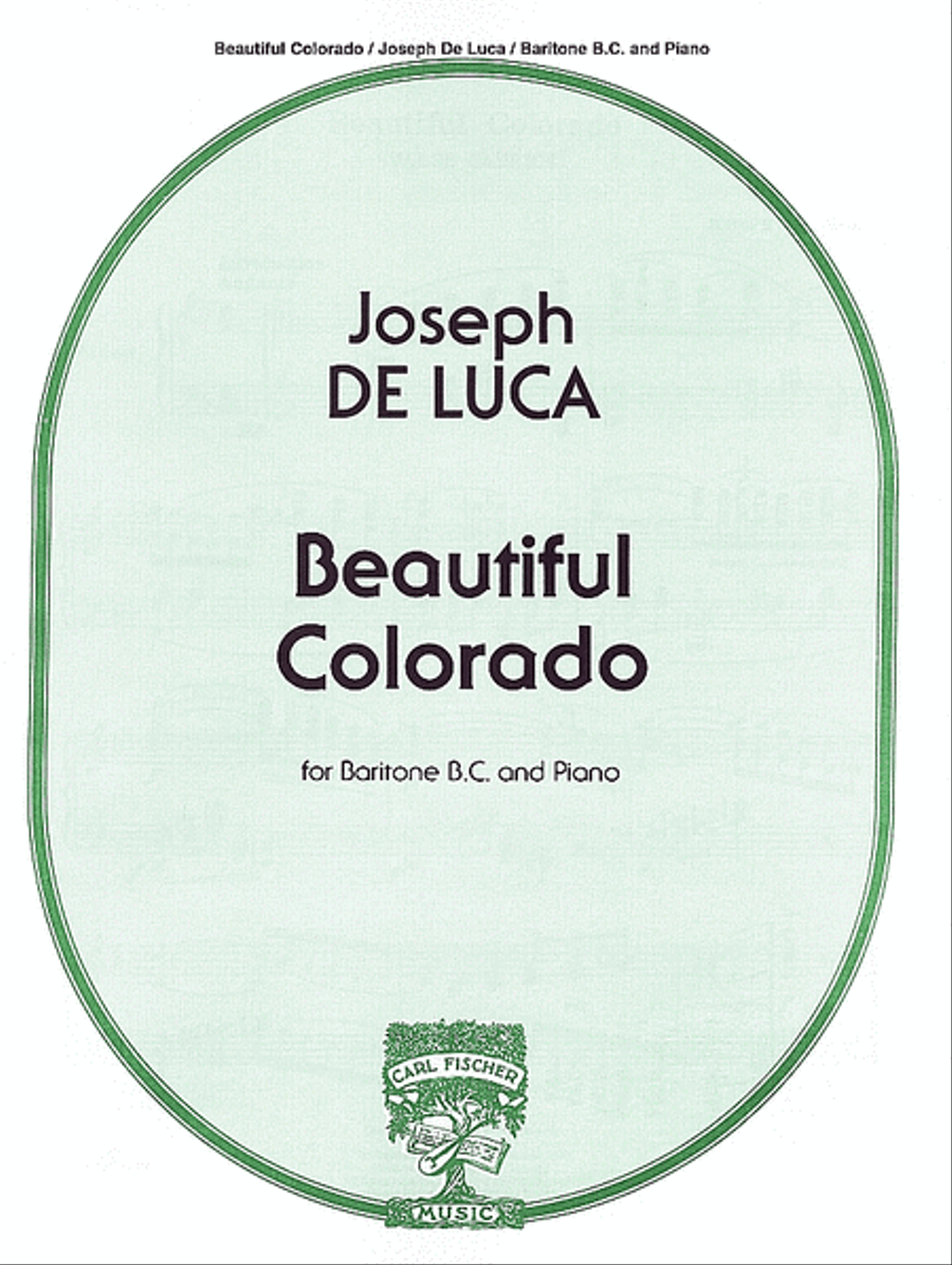 Beautiful Colorado Baritone Horn BC scores gallery preview page 1