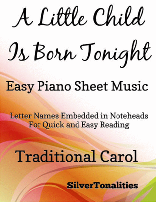 Book cover for A Little Child is Born Tonight Easy Piano Sheet Music