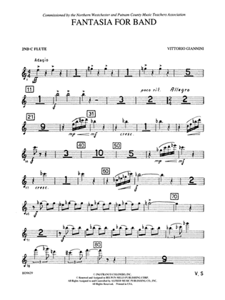 Fantasia for Band: 2nd Flute