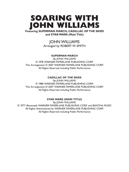 Soaring with John Williams: Score