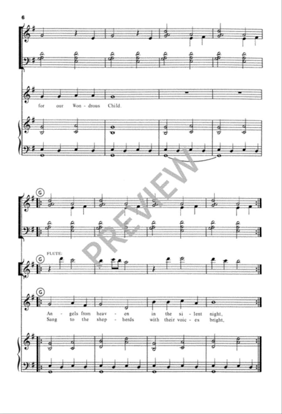 Wondrous Child Unison Choir scores gallery preview page 7