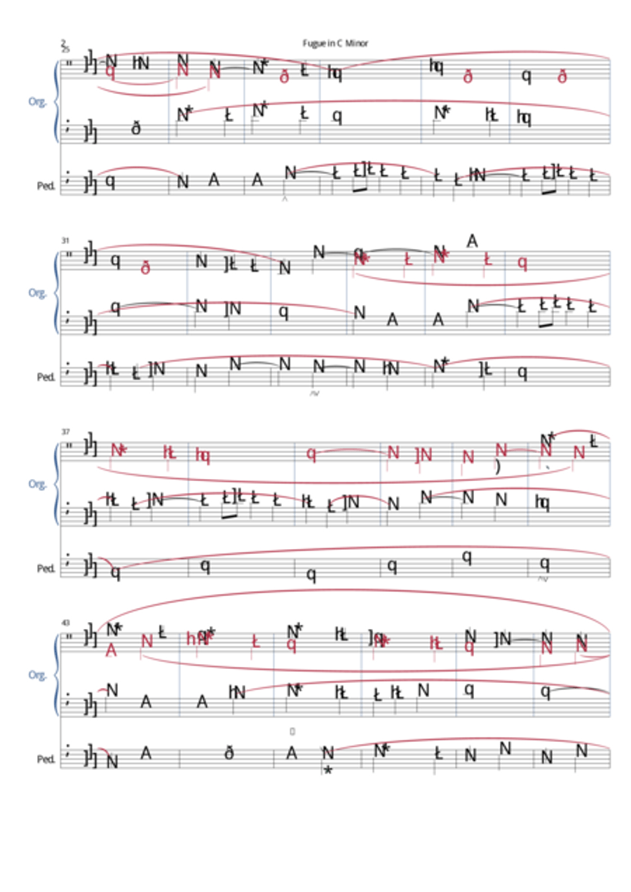 Jan Zach - Fugue in C Minor image number null