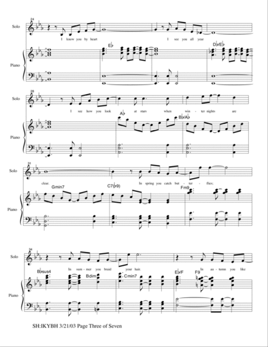 I Know You By Heart Voice scores gallery preview page 3
