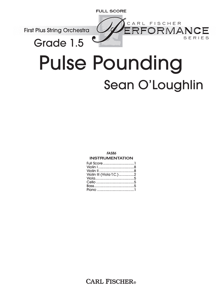 Pulse Pounding String Orchestra scores gallery preview page 1