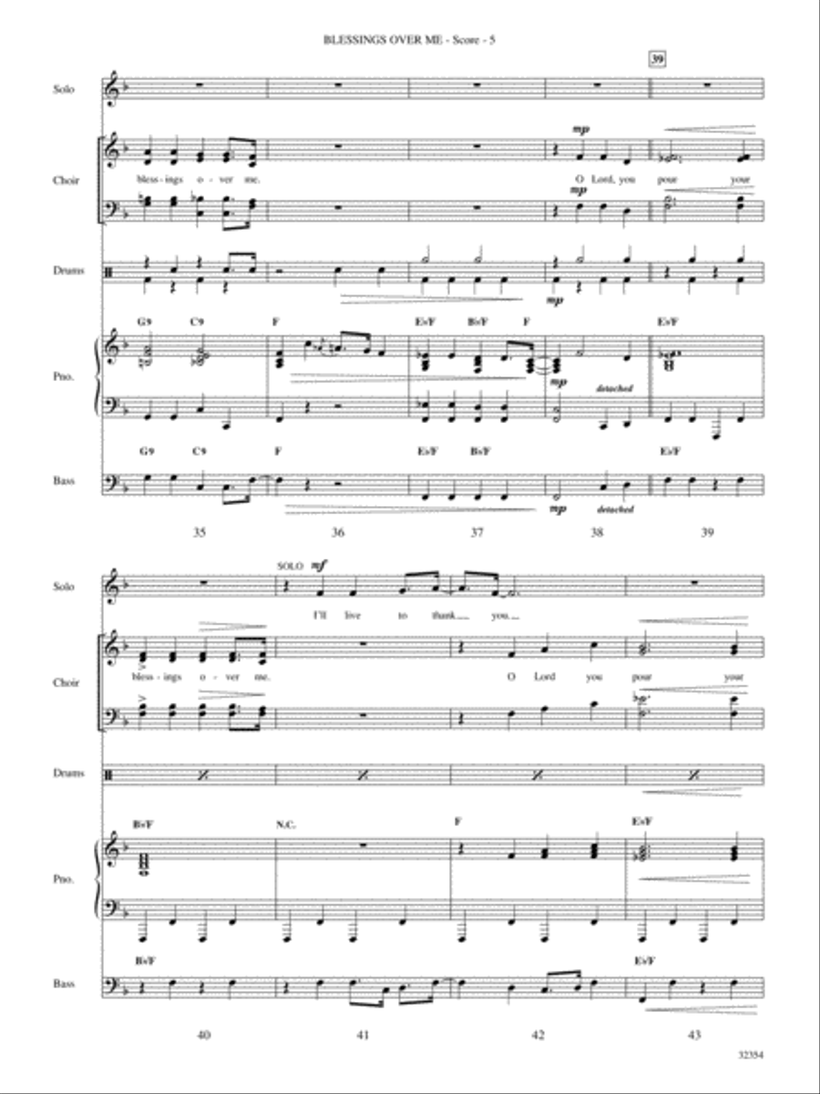 Blessings Over Me Choir scores gallery preview page 6