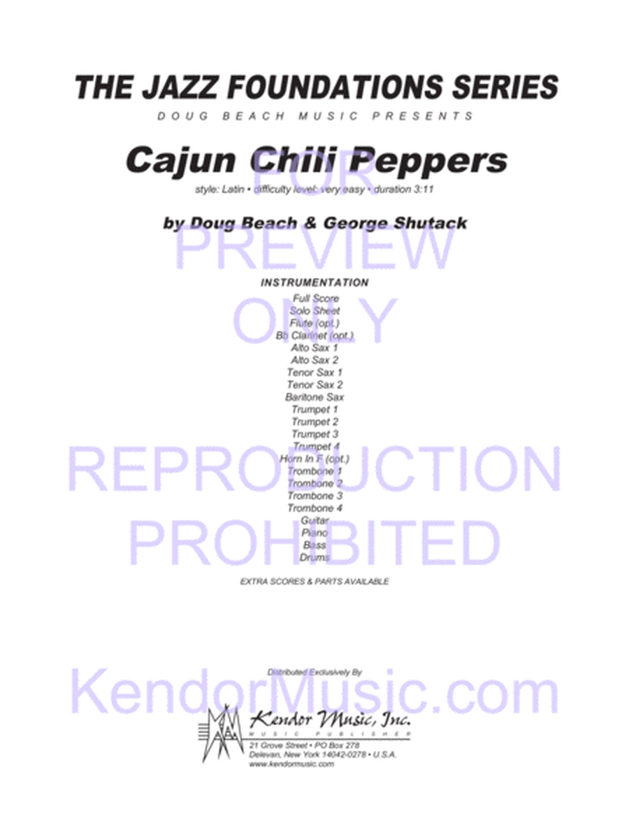 Cajun Chili Peppers (Full Score)
