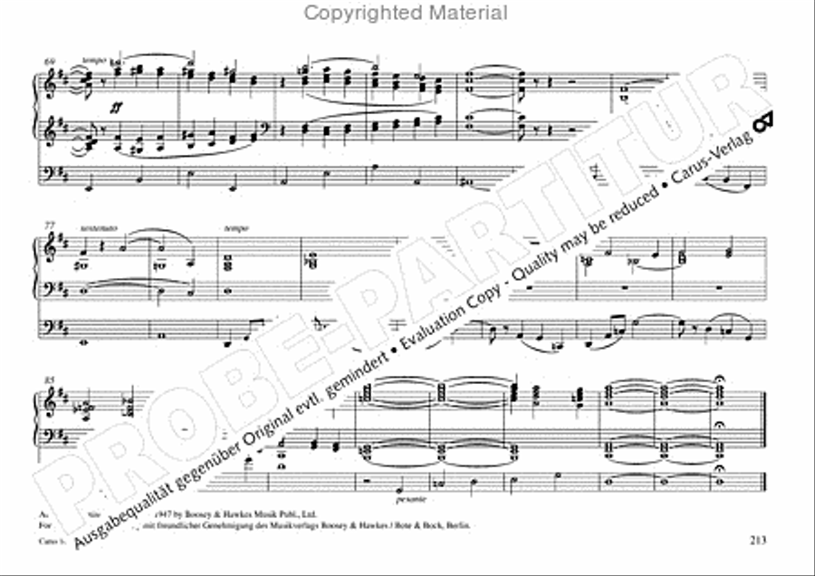 Freiburger Orgelbuch: Stammteil Organ Solo scores gallery preview page 214