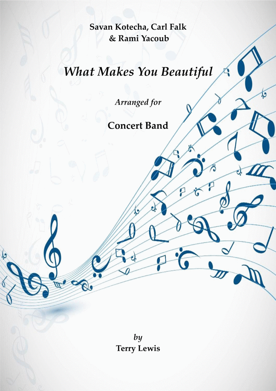 What Makes You Beautiful Concert Band scores gallery preview page 1