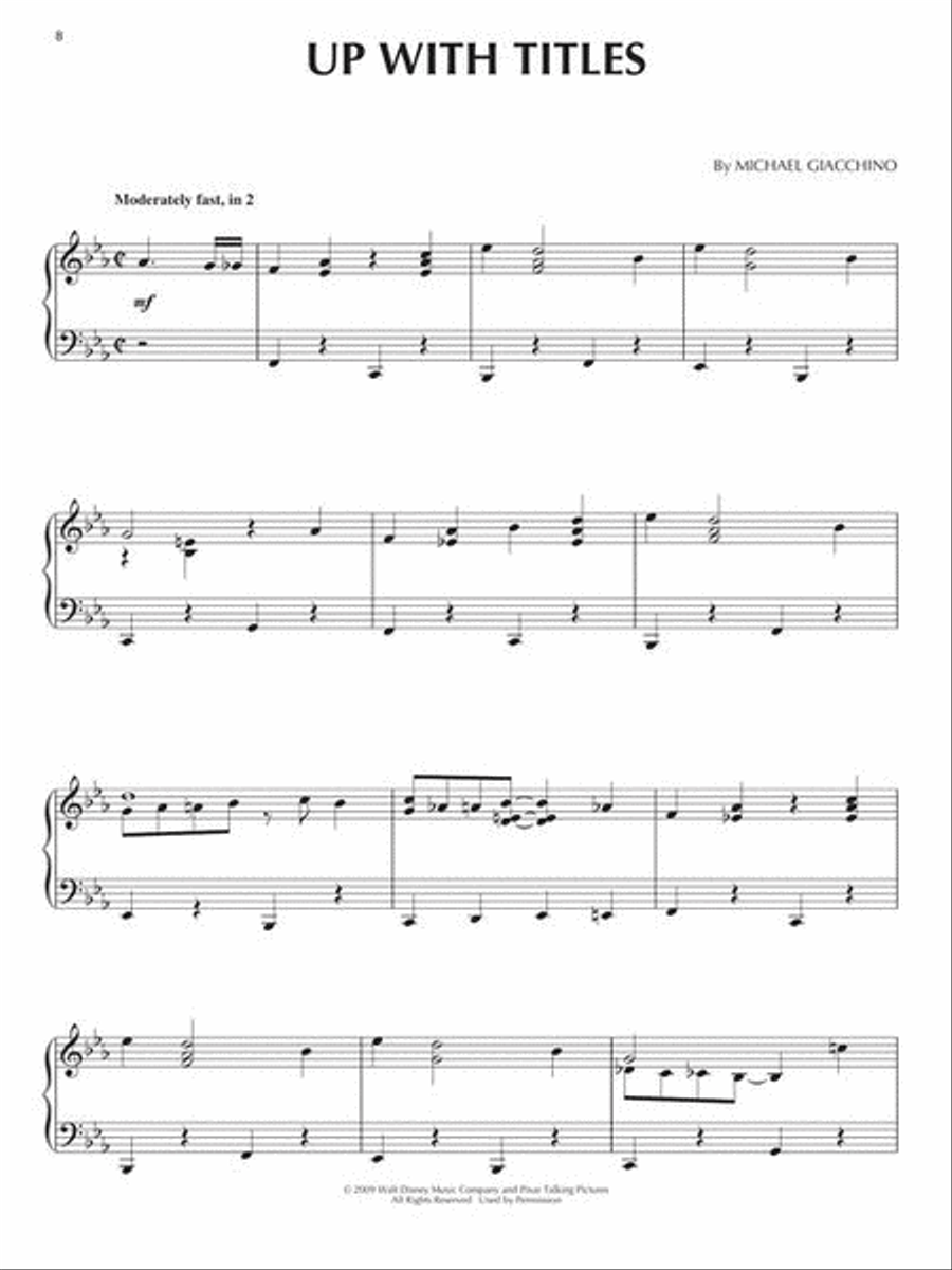 Up Piano Solo scores gallery preview page 7