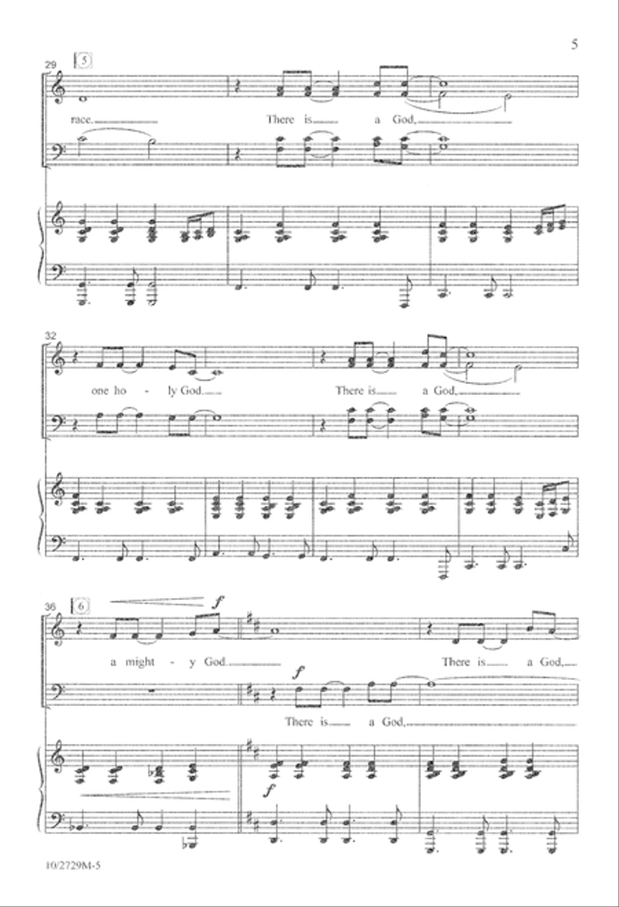 There is a God There is a God 4-Part scores gallery preview page 5