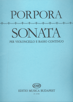 Book cover for Sonata in fa maggiore per violoncello e basso co