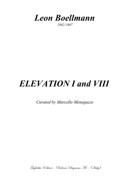 BOELLMANN Lion - ELEVATION I and XIII - for Organ image number null