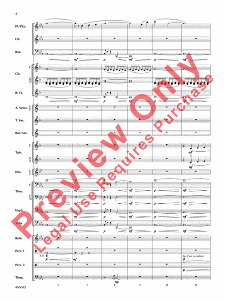 Oracles of the Sirocco Concert Band scores gallery preview page 5