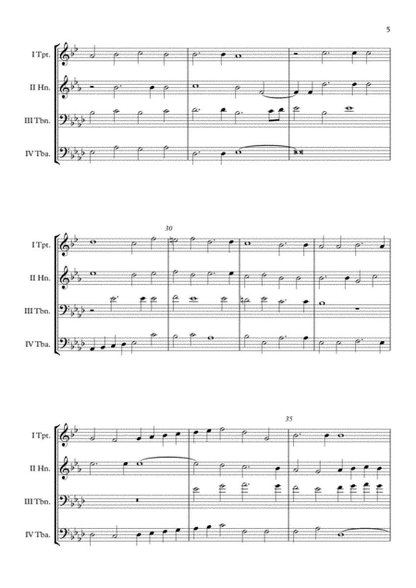 "Exsultate Deo" (Giovanni Pierluigi da Palestrina) Brass Quartet arr. Adrian Wagner image number null