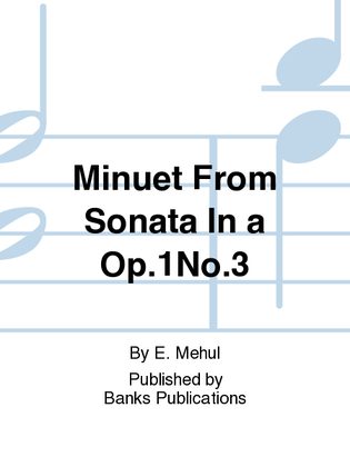 Minuet From Sonata In a Op.1No.3