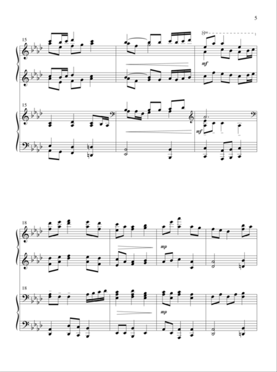 The Glories of My God and King Piano Duet scores gallery preview page 4