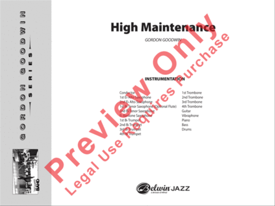 High Maintenance High Maintenance Jazz Ensemble scores gallery preview page 2