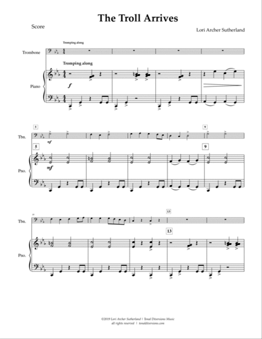 The Troll Arrives The Troll Arrives Chamber Music scores gallery preview page 2